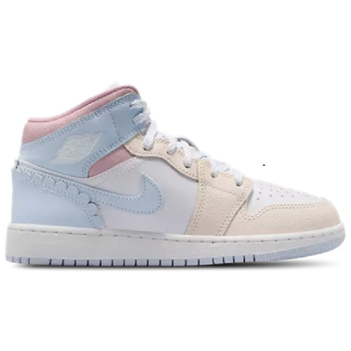 Big Kid's Jordan 1 Mid SE Half Blue/Half Blue-Pale Ivory (IB7057 403) - 4.5