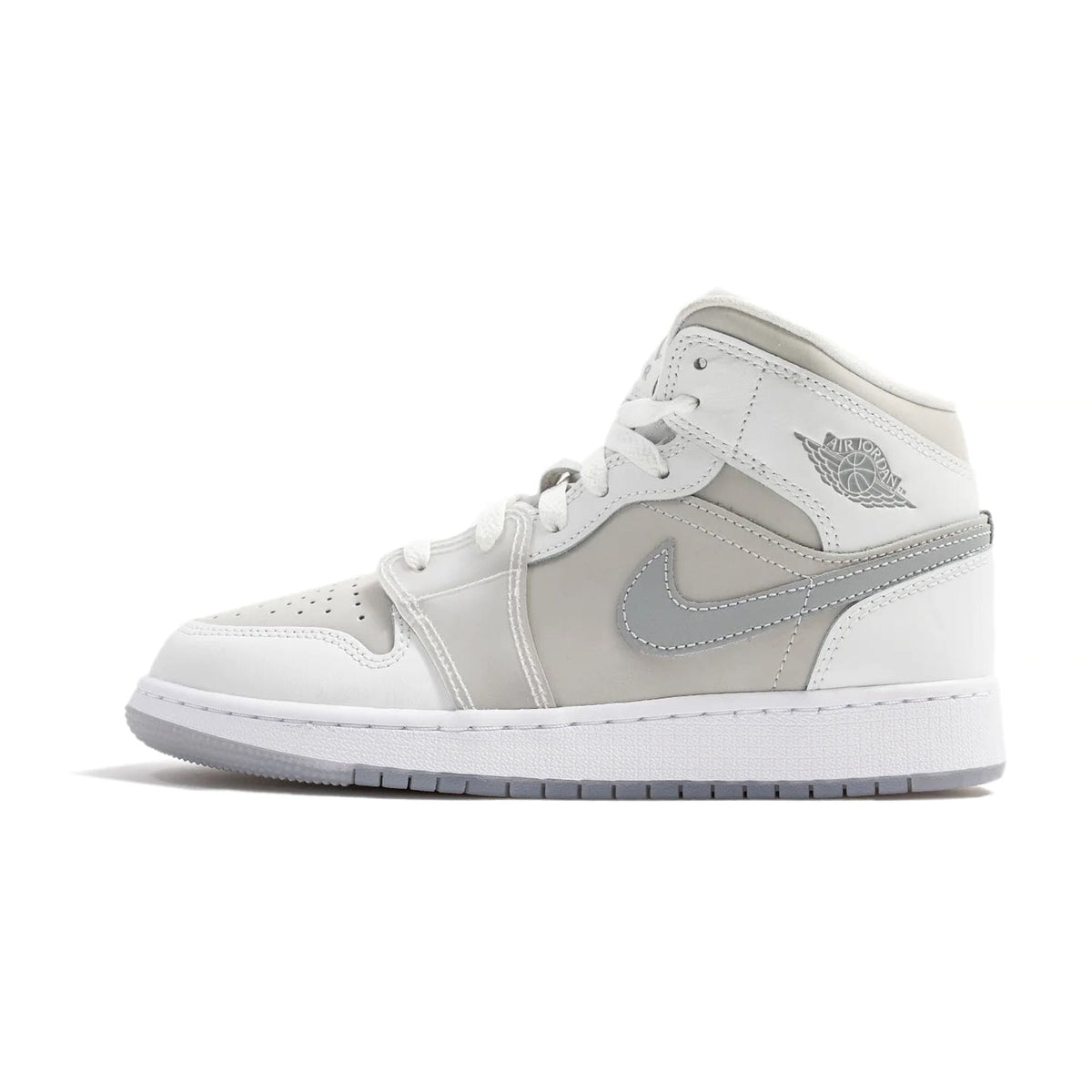 Big Kid's Jordan 1 Mid SE Summit White/Metallic Silver (HQ3600 121) - 6