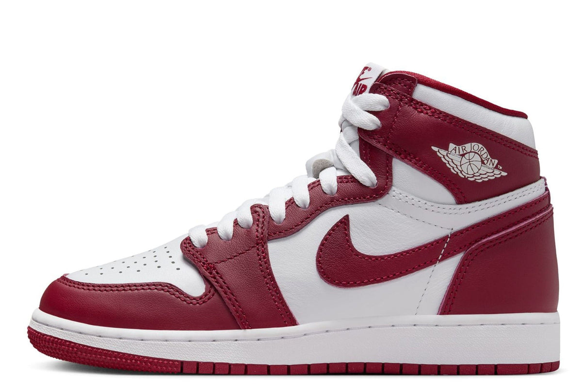 Big Kid's Jordan 1 Retro High OG "Artisanal Red" Wt/Team Rd (FD1437 160) - 4.5