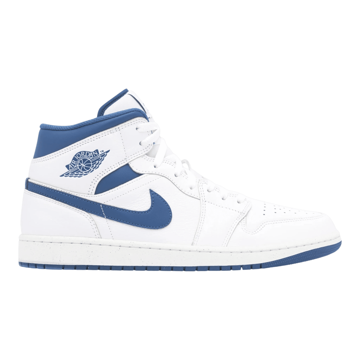 Men's Jordan 1 Mid SE White/Legend Blue (FZ2142 114) - 9