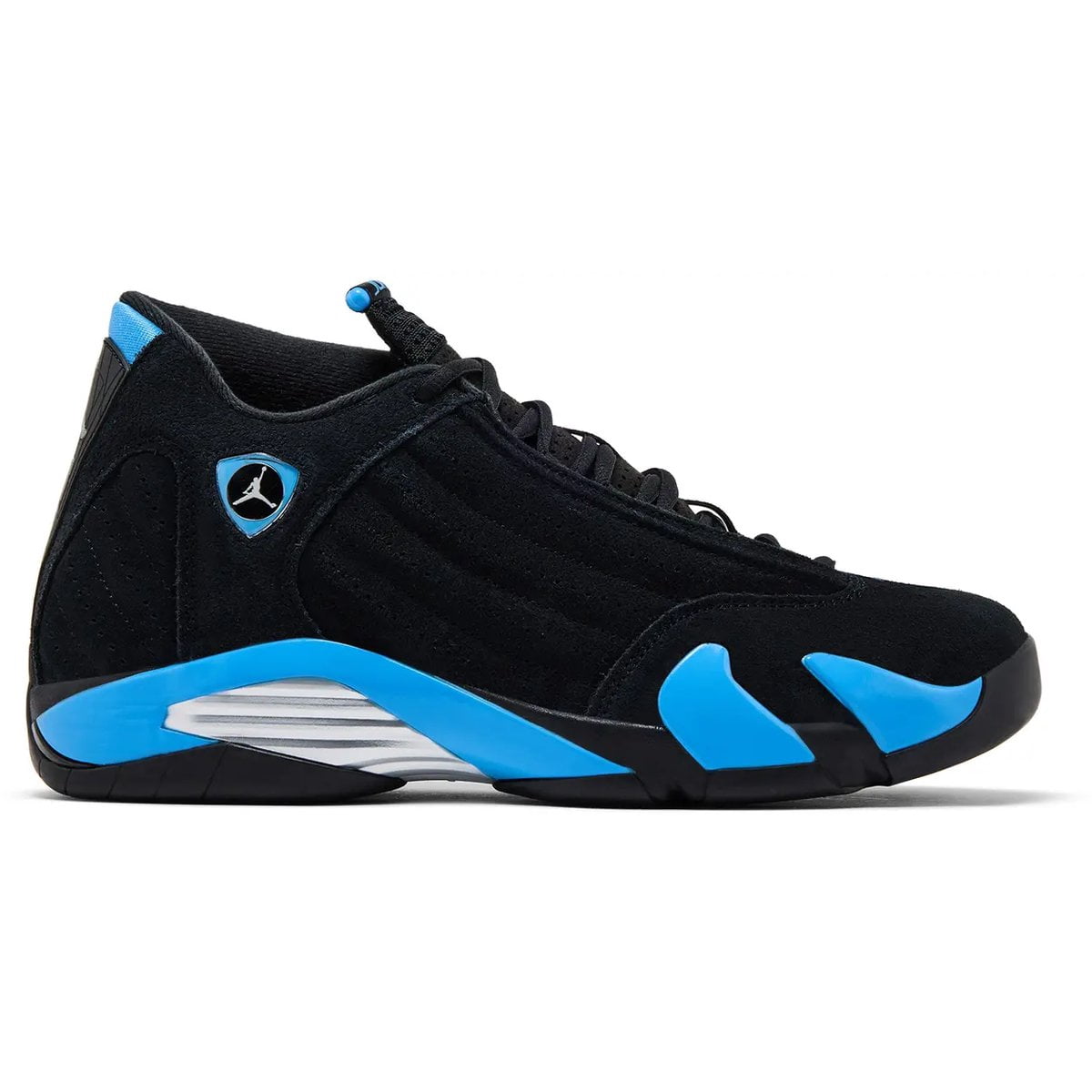 Jordan 14 Retro Black University Blue Men's Sneakers 487471-007