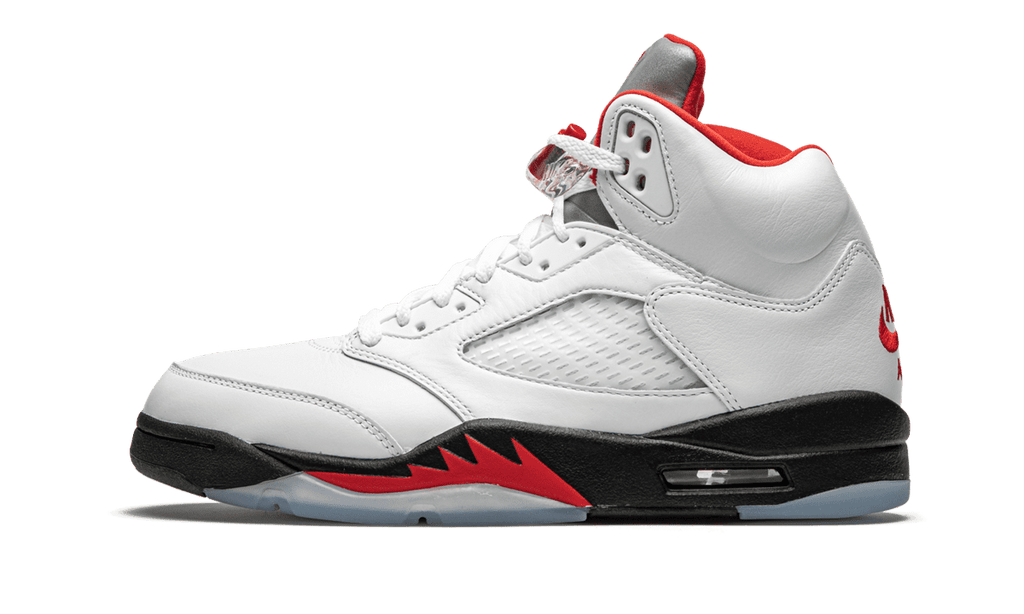 Jordan MENS Air Jordan 5 Retro "Fire Red Silver Tongue 2020" DA1911 102 from Stadium Goods