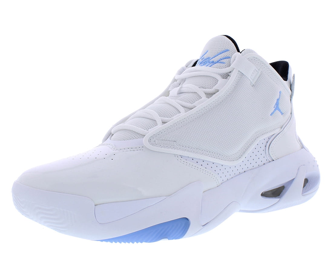 Jordan Mens Max Aura 4 Shoes,White Uni Blue Black,10