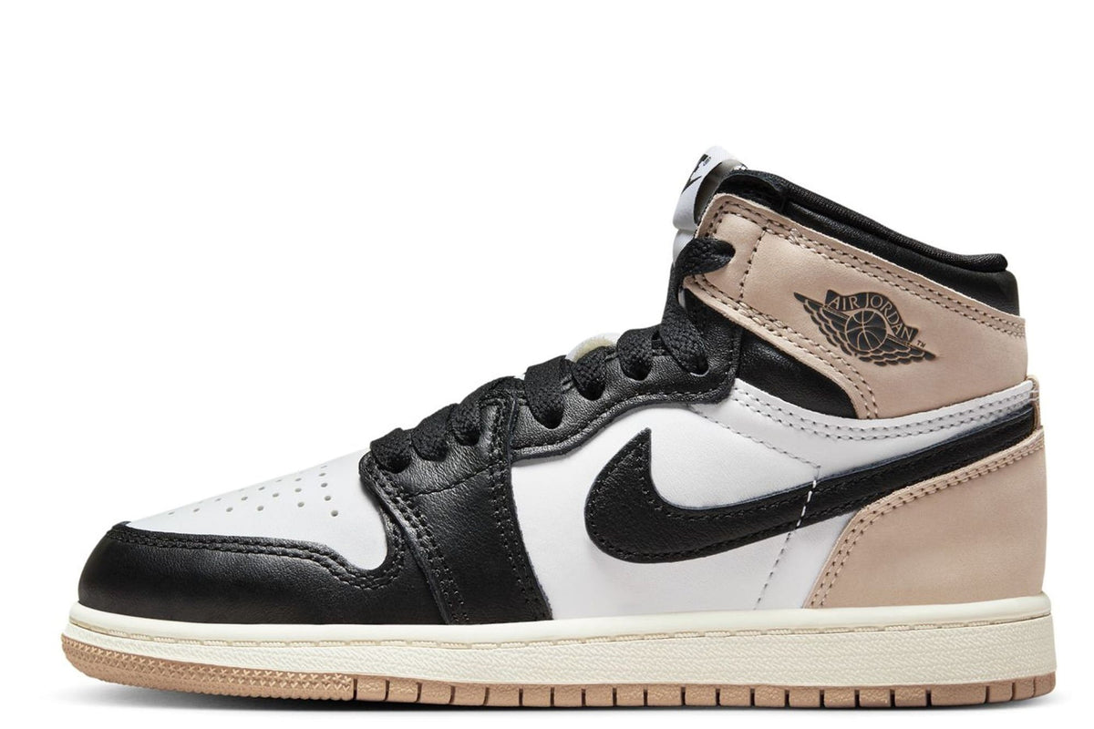 Little Kid's Jordan 1 Retro High OG "Latte" Blk MD Brwn-Wht (FD2597 021) - 12.5