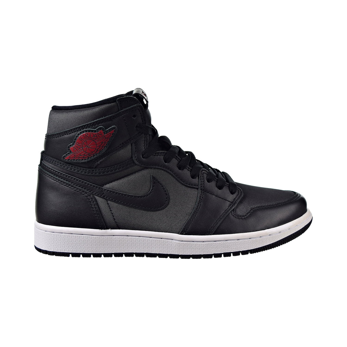 Men's Jordan 1 Mid Black/Fire Red-White (554724 079) - 9