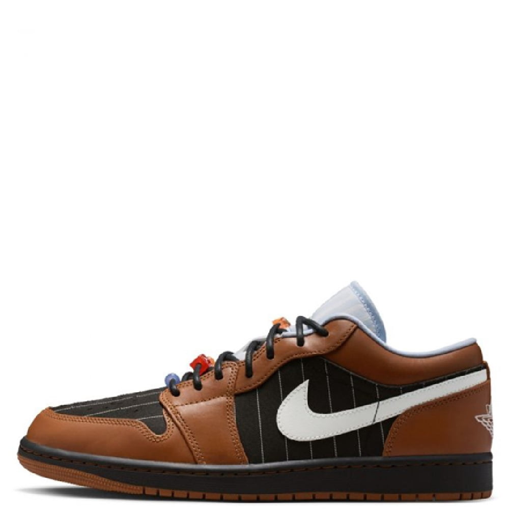 Jordan 1 Low SE Black Sail Light British Tan Men's Sneakers IR7560-010
