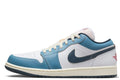 Men's Jordan 1 Low SE "Motion" White/Armory Navy-Aegean Storm (HM3711 144) - 5