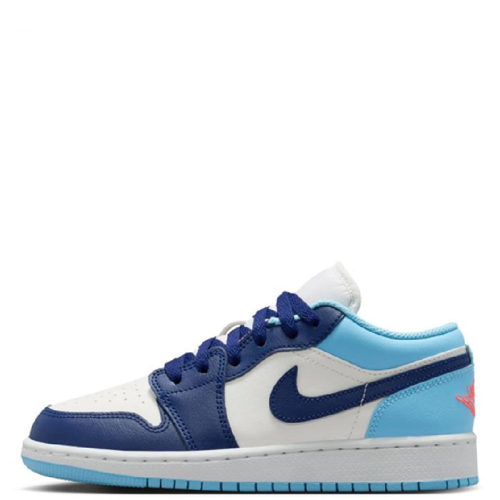 Men's Jordan 1 Low Sail/Blue Void-Blue Chill (553558 149) - 11.5