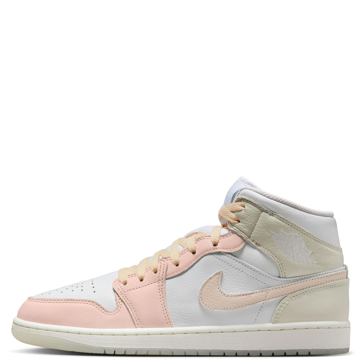 Men's Jordan 1 Mid SE White/Guava Ice-Sea Glass (HJ6654 100) - 10.5