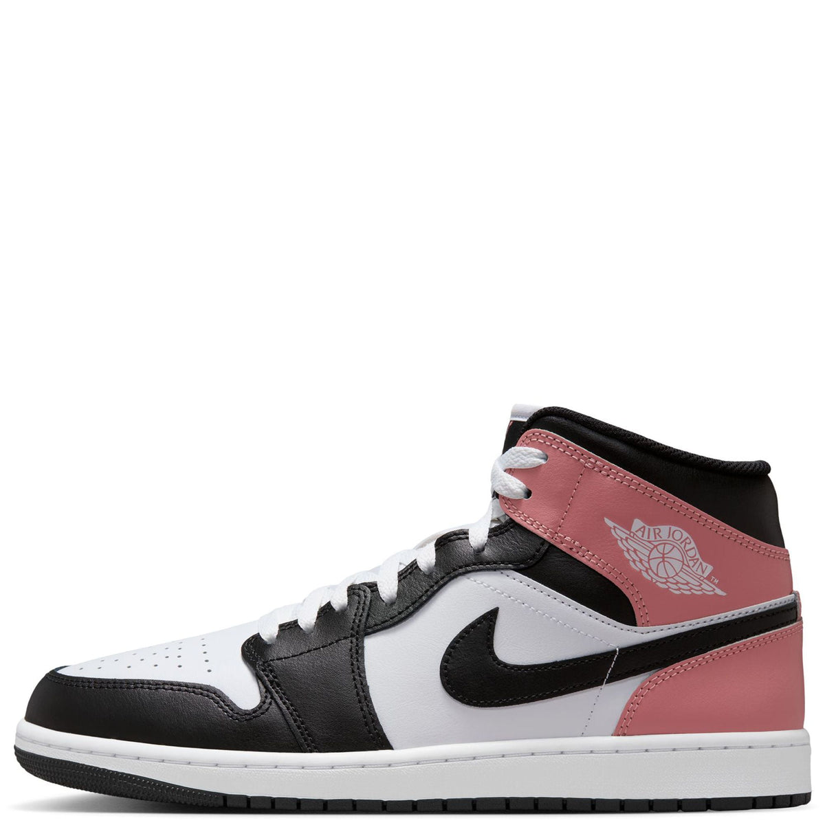 Men's Jordan 1 Mid White/Black-Rust Pink (DQ8426 100) - 10.5