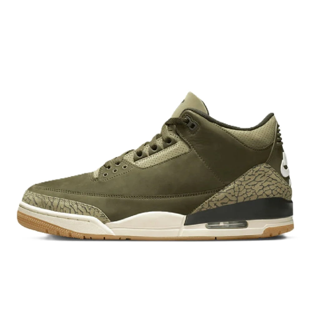Men's Jordan 3 Retro Medium Olive/Sequoia (DN3707 202) - 12