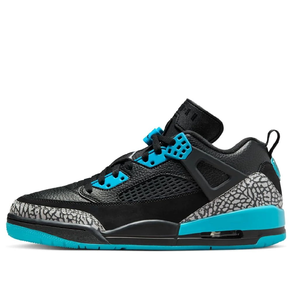 Jordan Spizike Low Men's Size 11.5 Black Blue Leather Athletic Shoes FQ1759 005