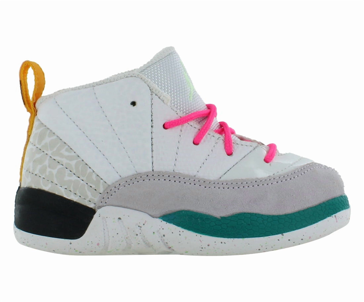 Toddler's Jordan 12 Retro White/Vapor Green-Photon Dust (850000 130) - 8