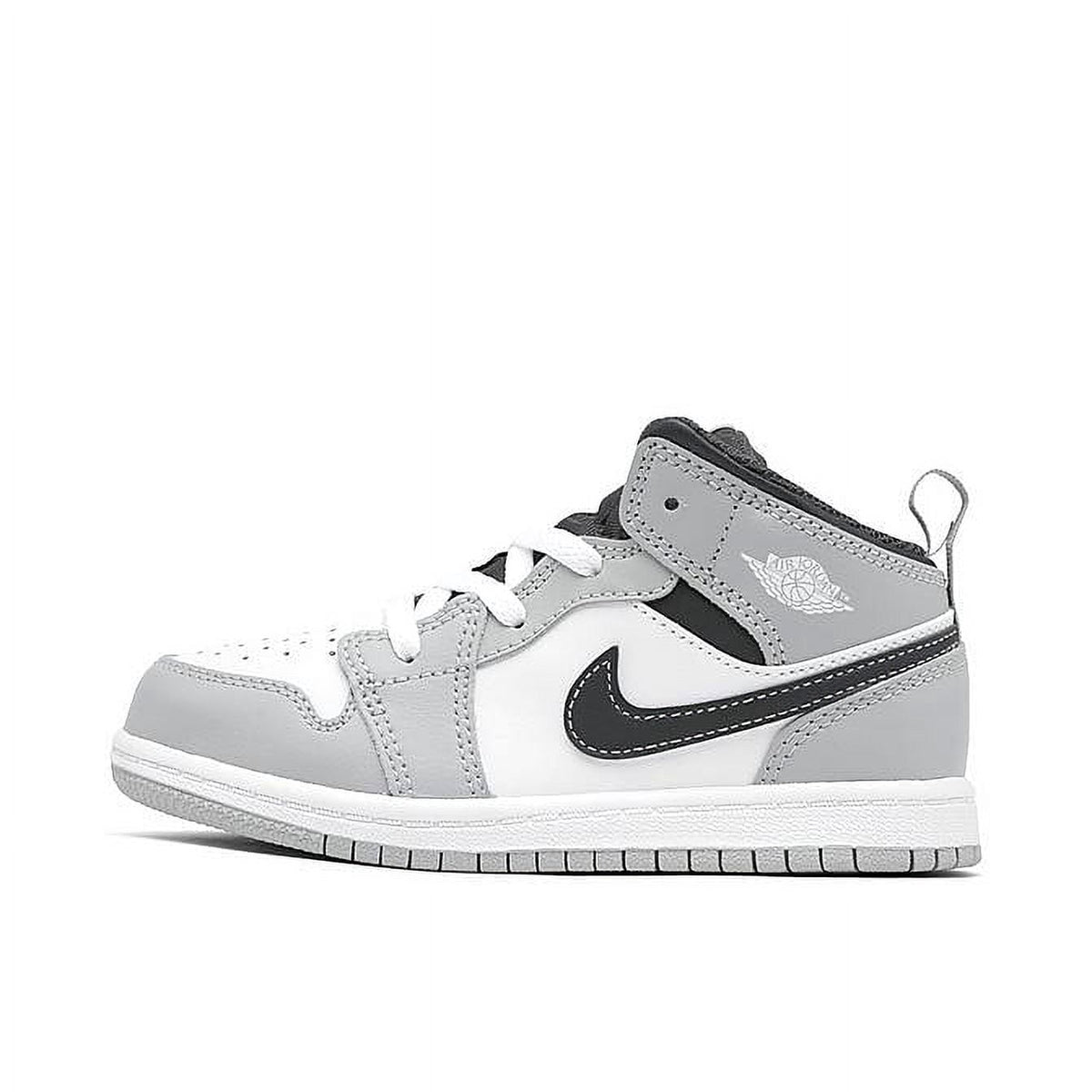 Toddler's Jordan 1 Mid Lt Smoke Grey/White-Anthracite (640735 078) - 4