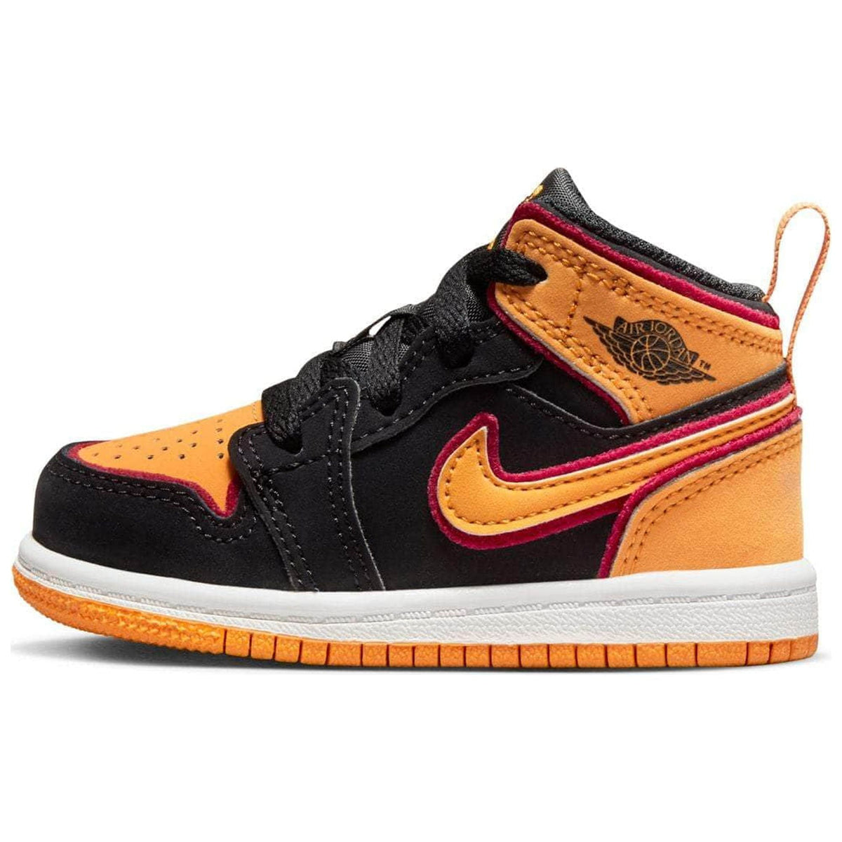 Toddler's Jordan 1 Mid SE Black/Vivid Orange (FJ4926 008) - 6