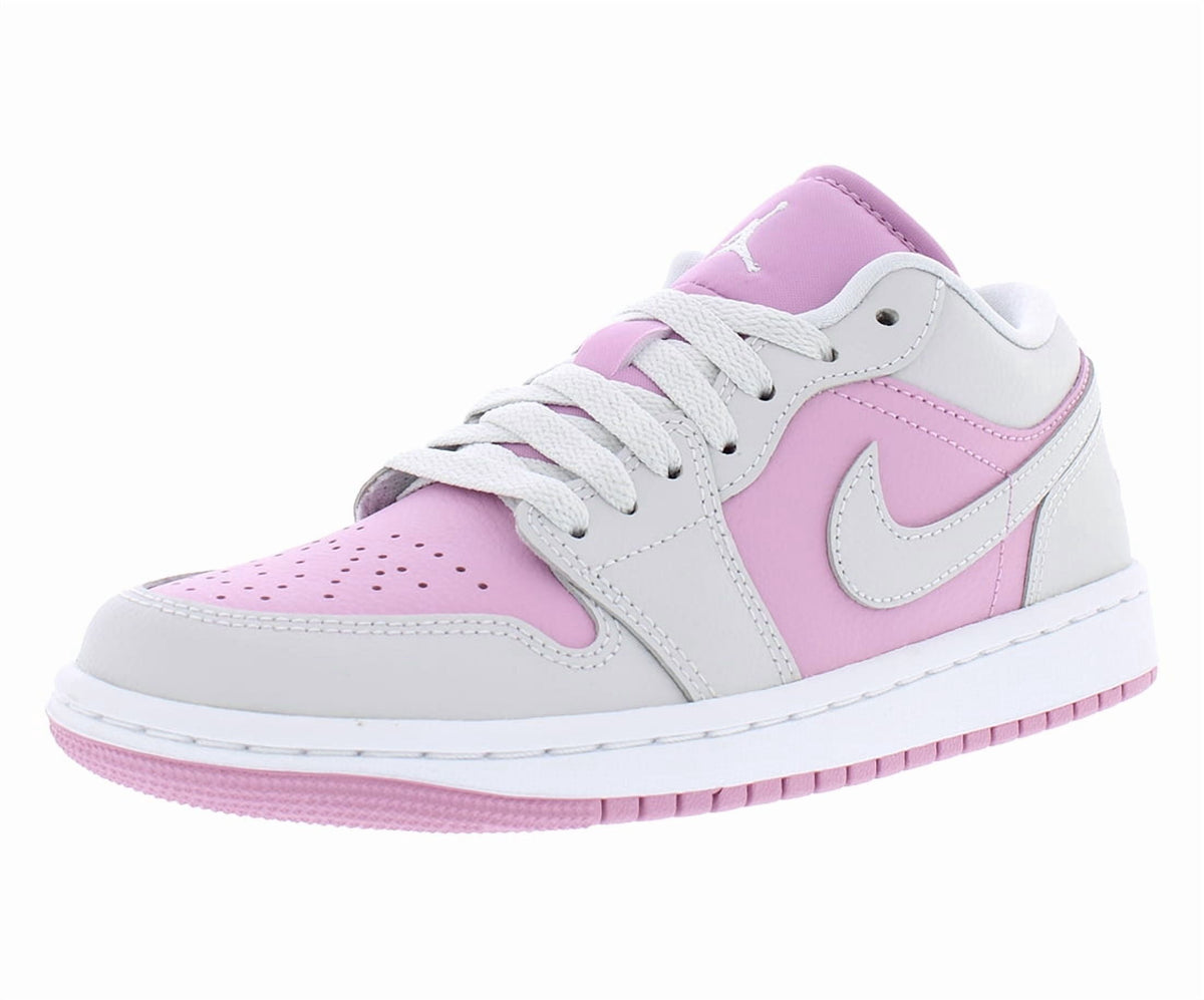 Big Kid's Jordan 1 Mid Pink Foam/White-Fire Red (DQ8423 608) - 7