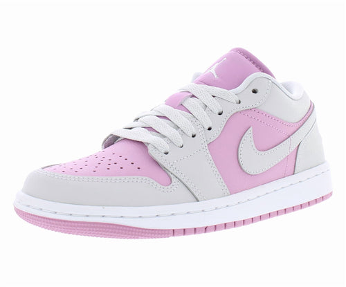 Big Kid's Jordan 1 Mid Pink Foam/White-Fire Red (DQ8423 608) - 7