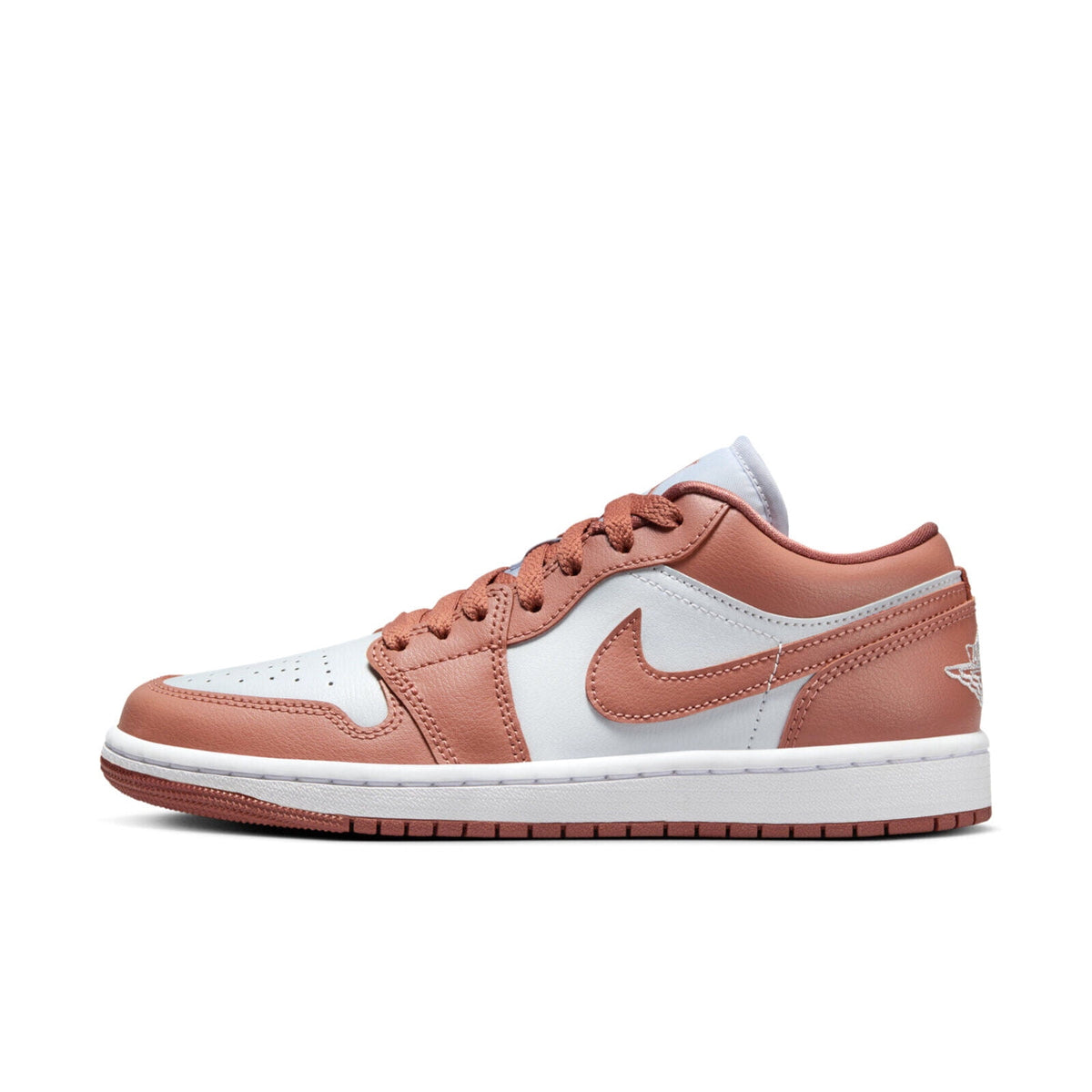 Women's Jordan 1 Low Pure Platinum/Sky J Orange (DC0774 080) - 7.5