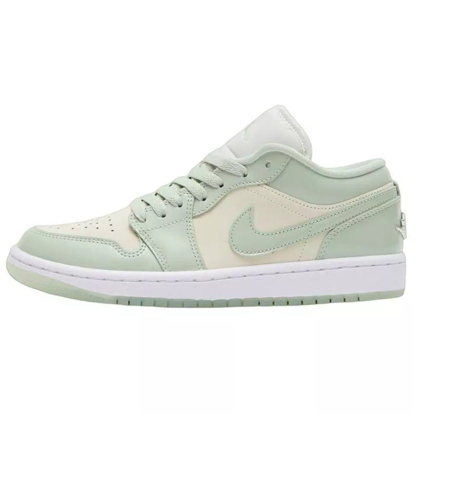Women's Jordan 1 Low Sail/Seafoam-Metallic Silver (HF4078 100) - 8.5