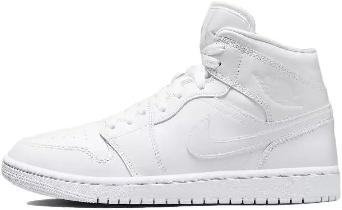 Women's Jordan 1 Mid White/White-White (DV0991 111) - 6