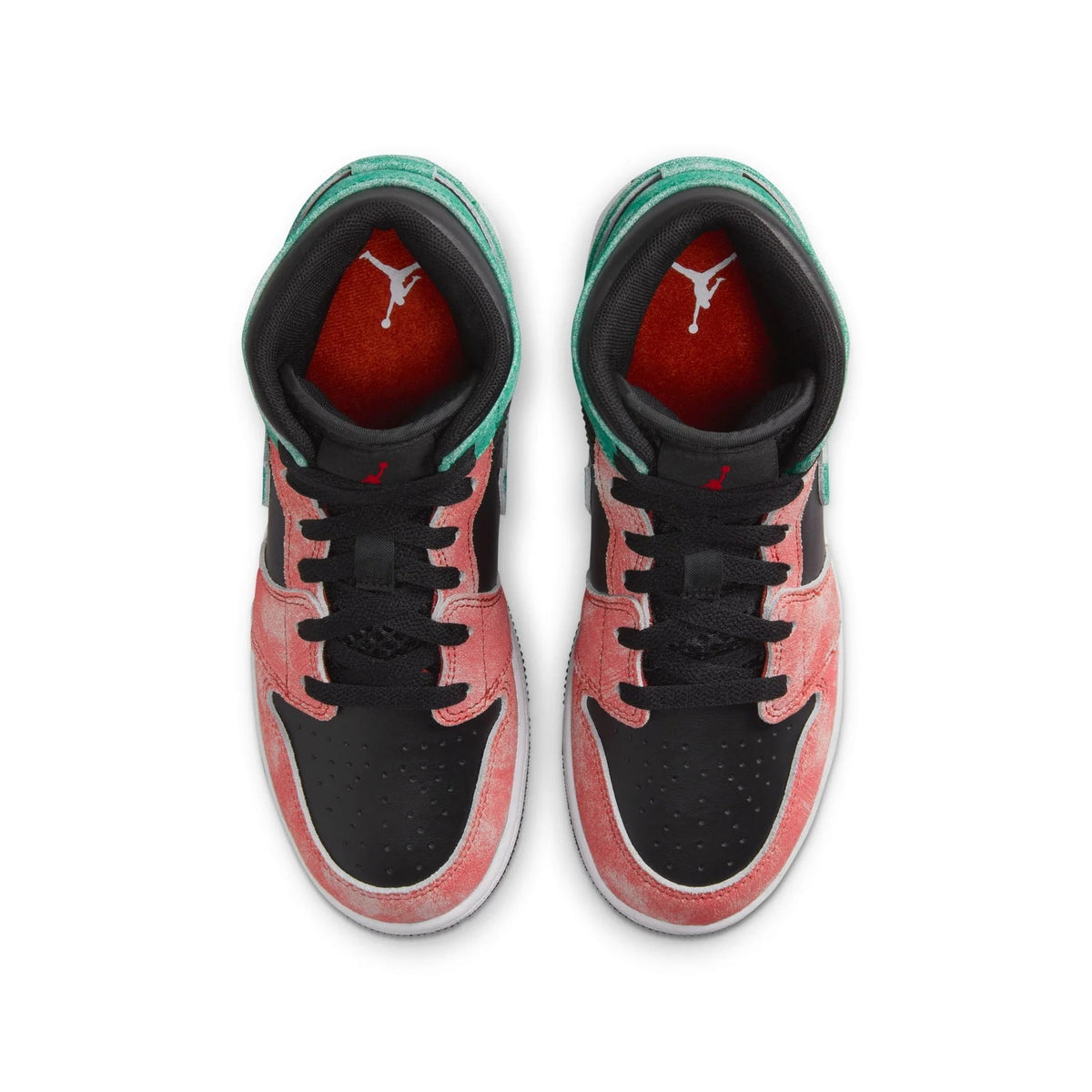 Big Kid's Jordan 1 Mid SE "MJ's Playground" Blk/Grn-Dune Rd (FQ1292 003) - 6.5