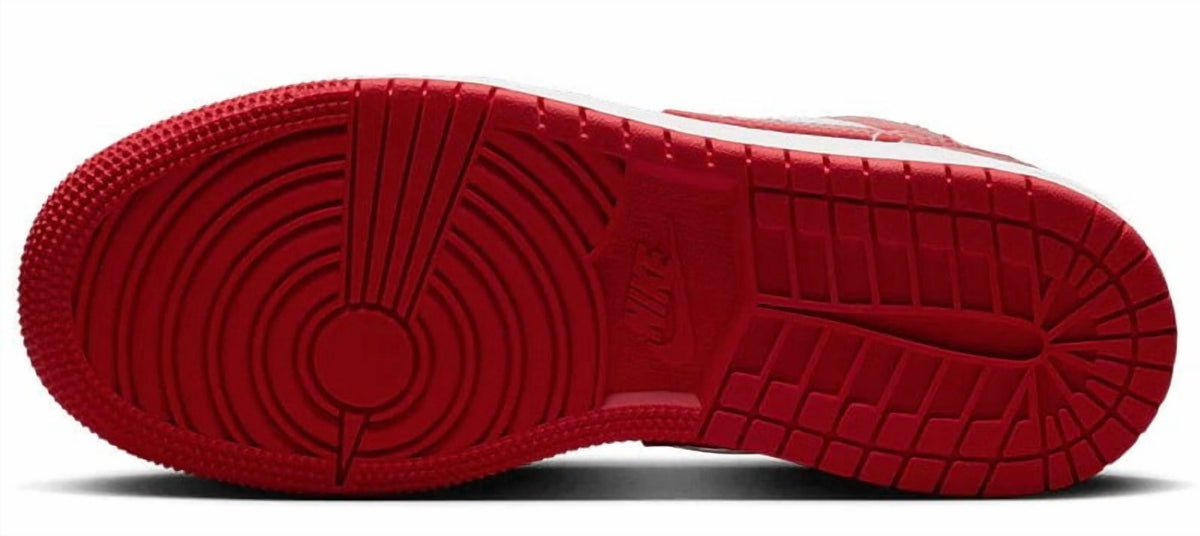 Big Kid's Jordan 1 Low SE Football Grey/University Red (FQ1935 018) - 6