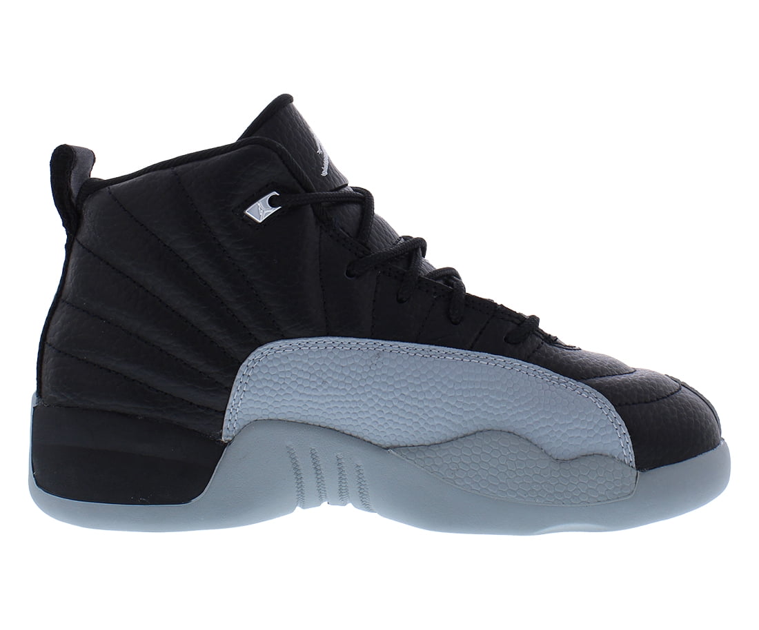 Jordan 12 Retro (PS) "Barons" Little Kids Shoes Black/Wolf Grey 151186-010