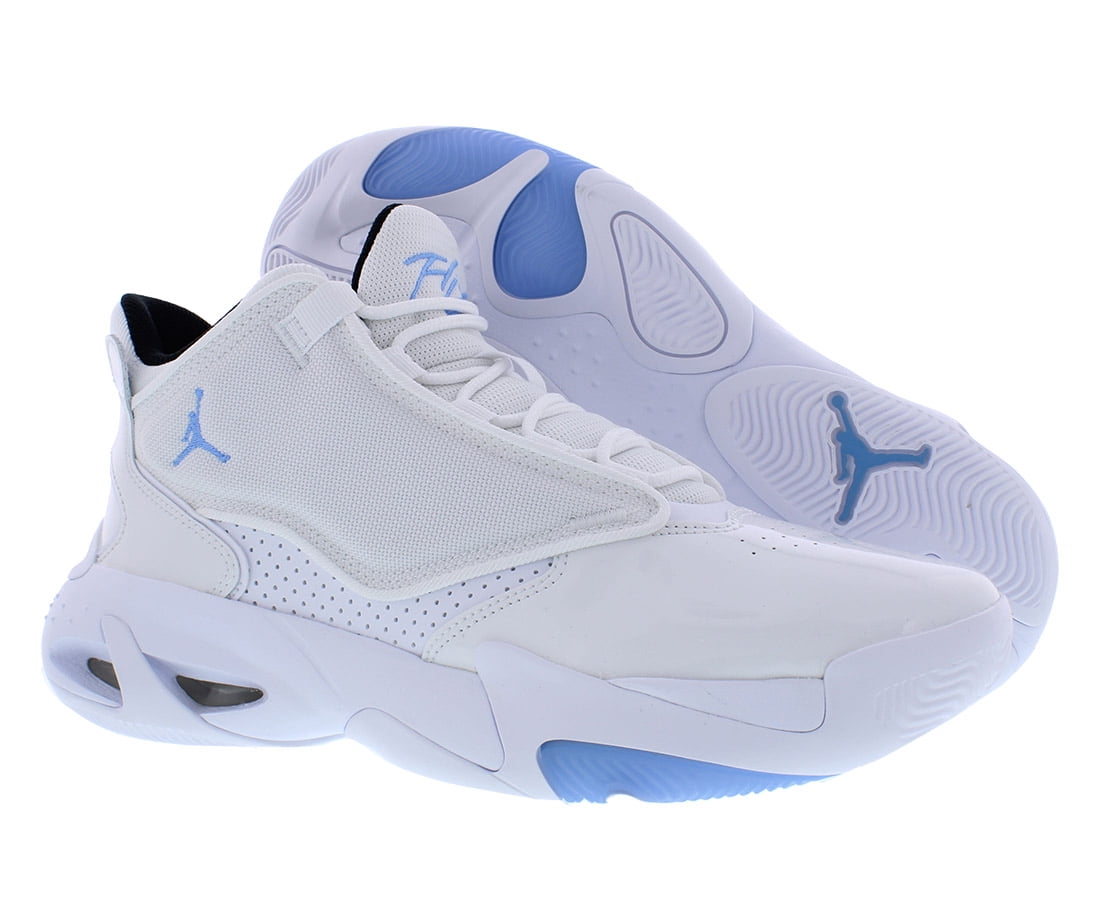 Jordan Mens Max Aura 4 Shoes,White Uni Blue Black,10
