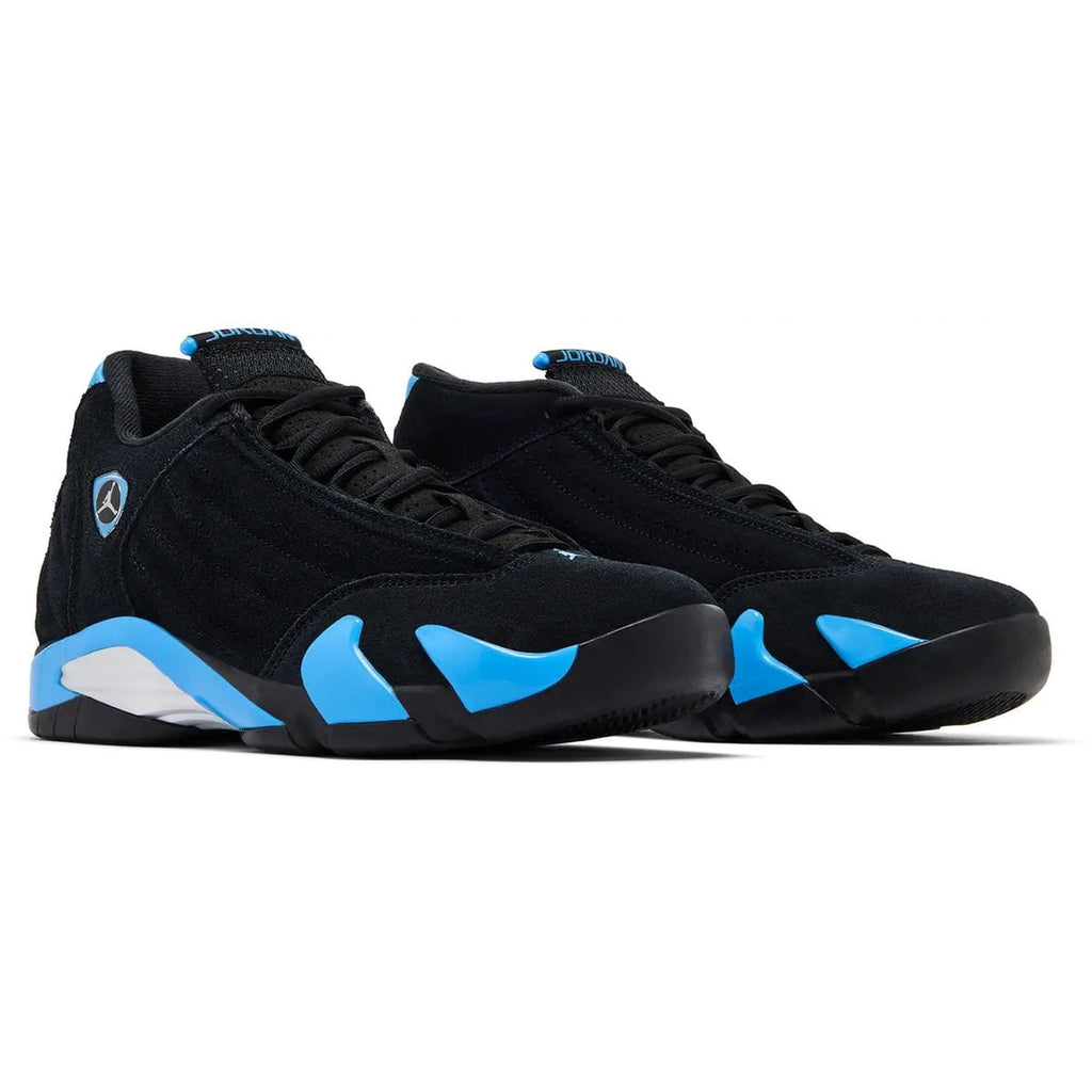 Jordan 14 Retro Black University Blue Men's Sneakers 487471-007