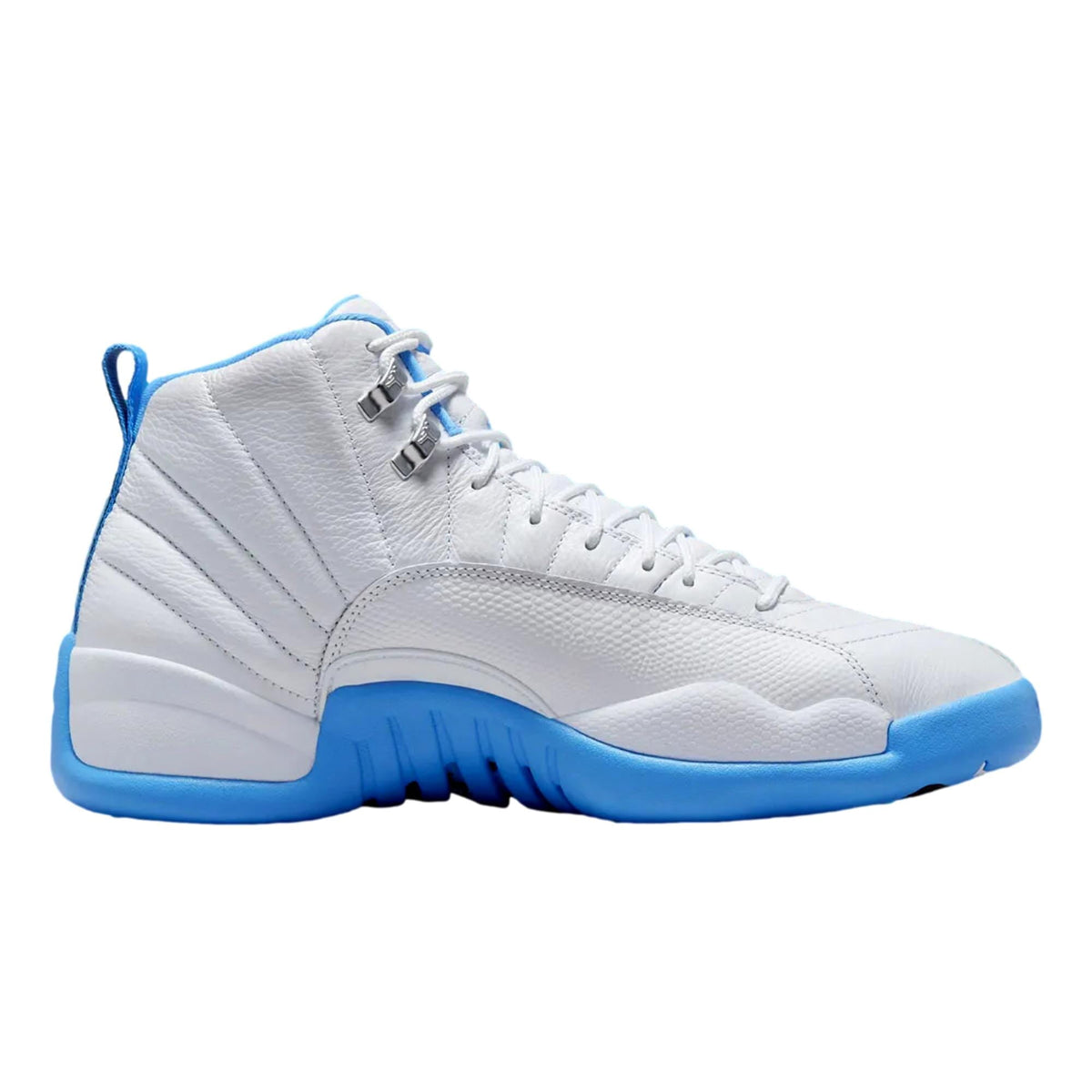Jordan 12 Retro Melo (2025) (GS) (White/University Blue/Metallic Silver) - Size 4.5