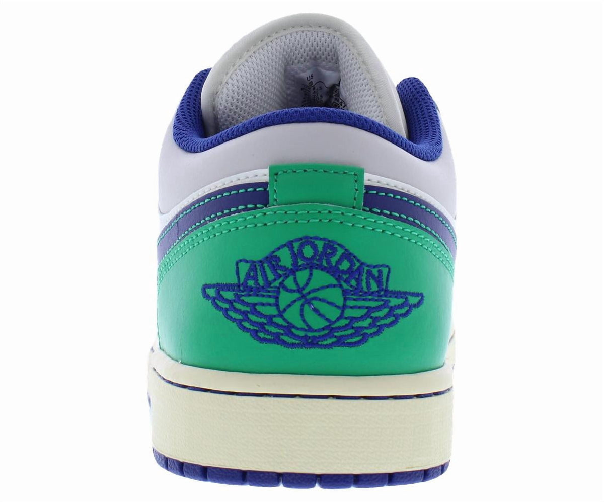 Nike Air Jordan 1 Low Leather Mens Shoes Size 8, Color: Sail/Deep Royal Blue