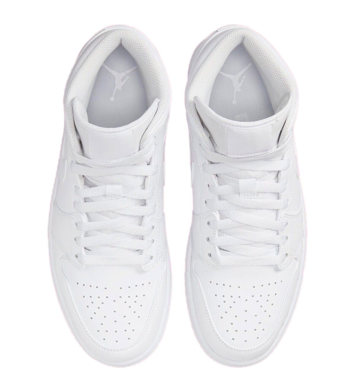 Jordan Air Jordan 1 Mid Triple White Men's Sneakers 554724-136