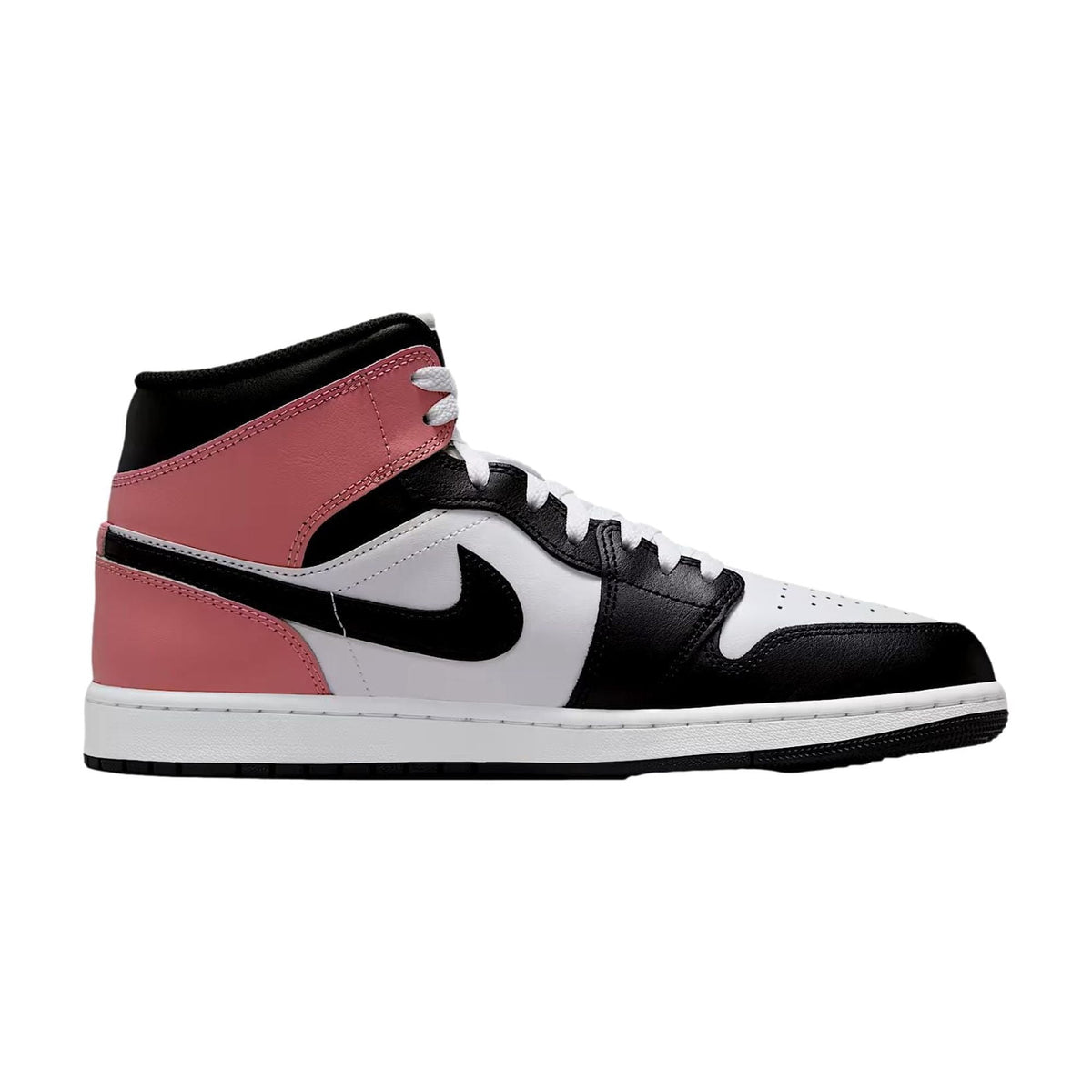 Men's Jordan 1 Mid White/Black-Rust Pink (DQ8426 100) - 10.5