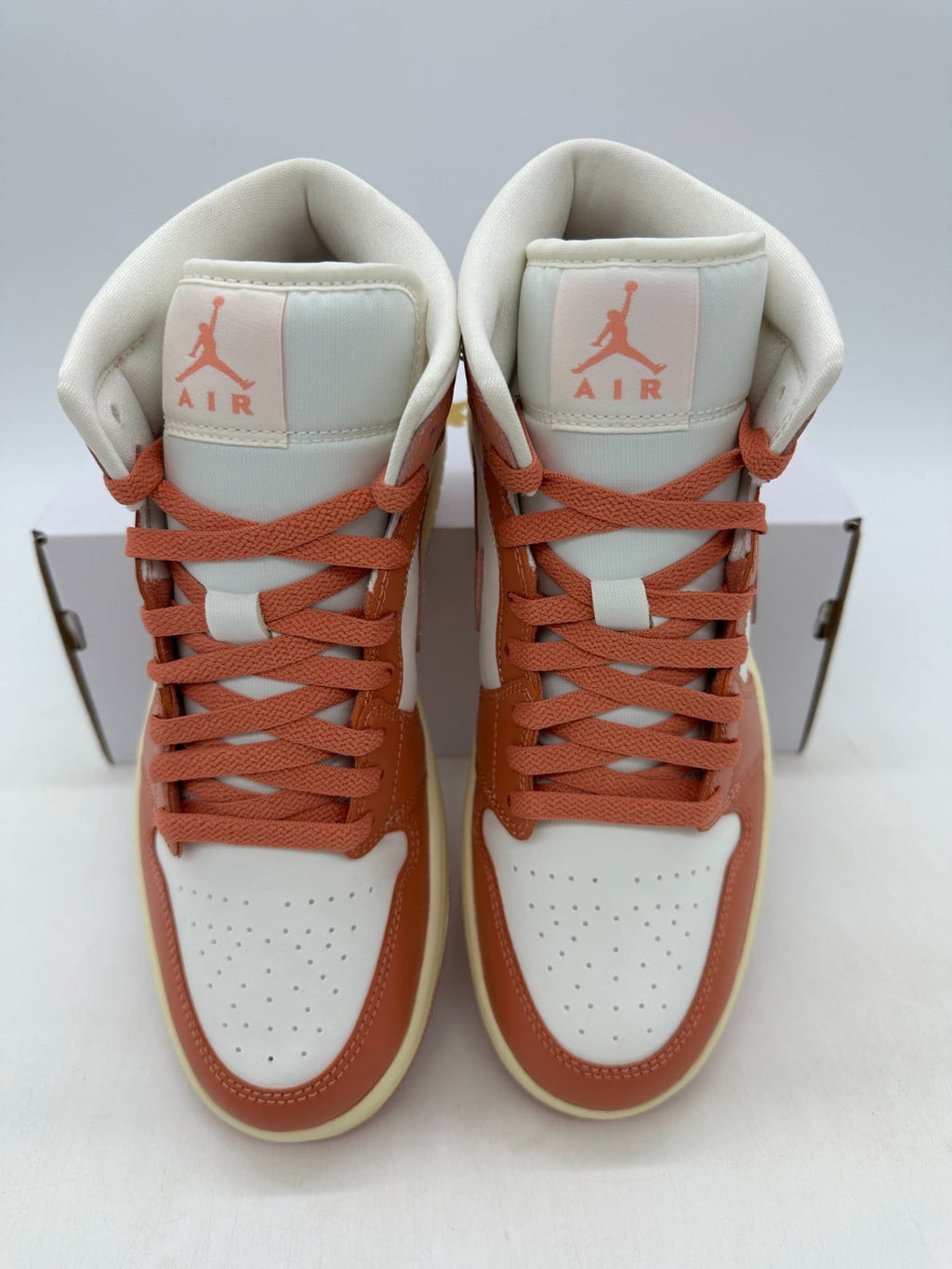 Women's Jordan 1 Mid Sail/Madder Root (BQ6472 180) - 8