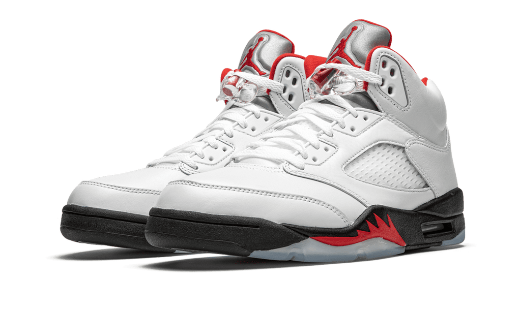 Jordan MENS Air Jordan 5 Retro "Fire Red Silver Tongue 2020" DA1911 102 from Stadium Goods
