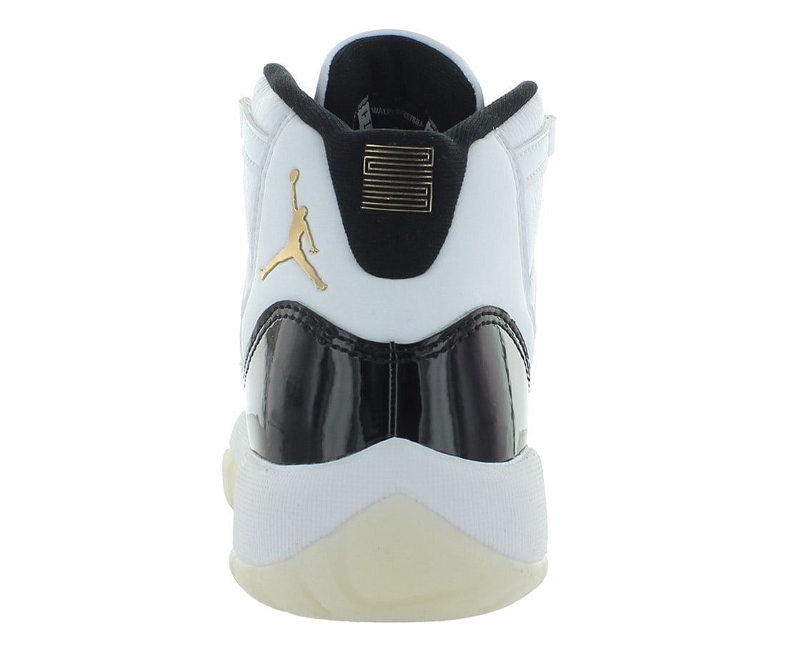 Nike Air Jordan 11 Retro GS Boys Shoes Size 5.5, Color: White/Metallic Gold/Black