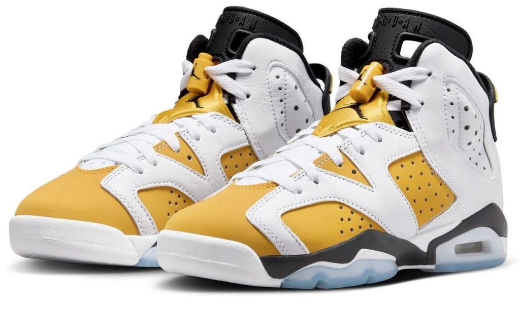 (GS) Air Jordan 6 Retro 'White / Yellow Ochre' (2024) 384665-170