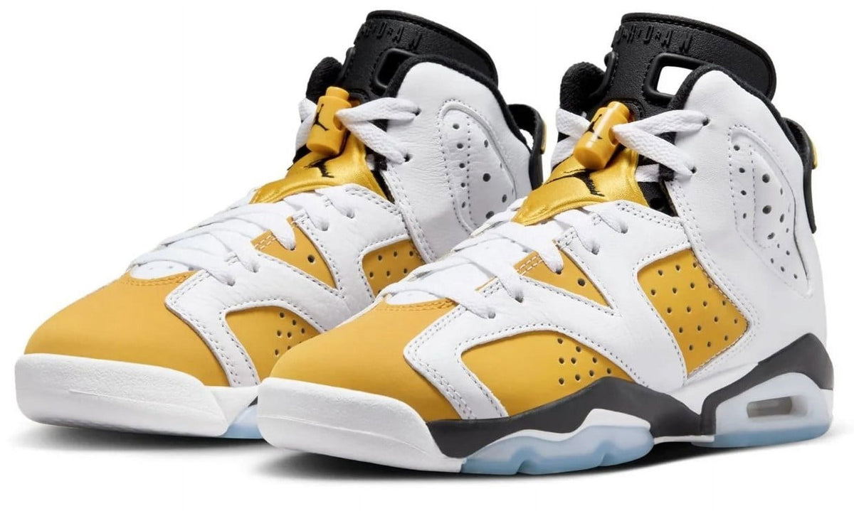 (GS) Air Jordan 6 Retro 'White / Yellow Ochre' (2024) 384665-170