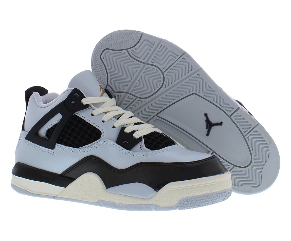 Little Kid's Jordan 4 Retro Pure Platinum/Metallic Gold (FZ8586 070) - 13