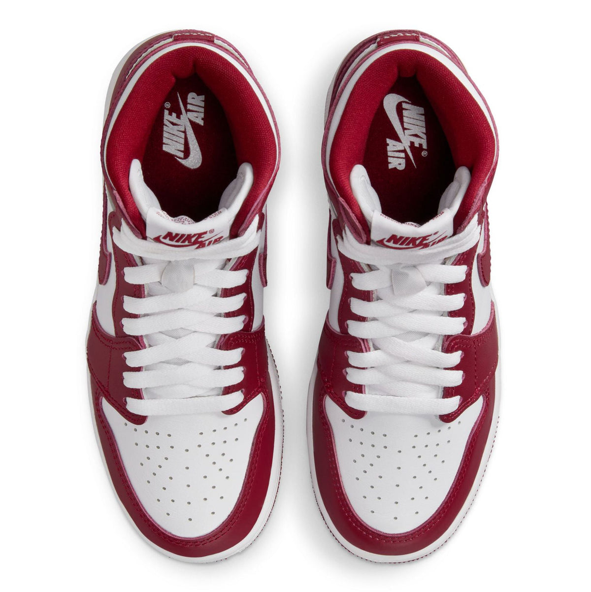 Big Kid's Jordan 1 Retro High OG "Artisanal Red" Wt/Team Rd (FD1437 160) - 4.5
