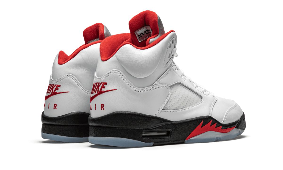 Jordan MENS Air Jordan 5 Retro "Fire Red Silver Tongue 2020" DA1911 102 from Stadium Goods