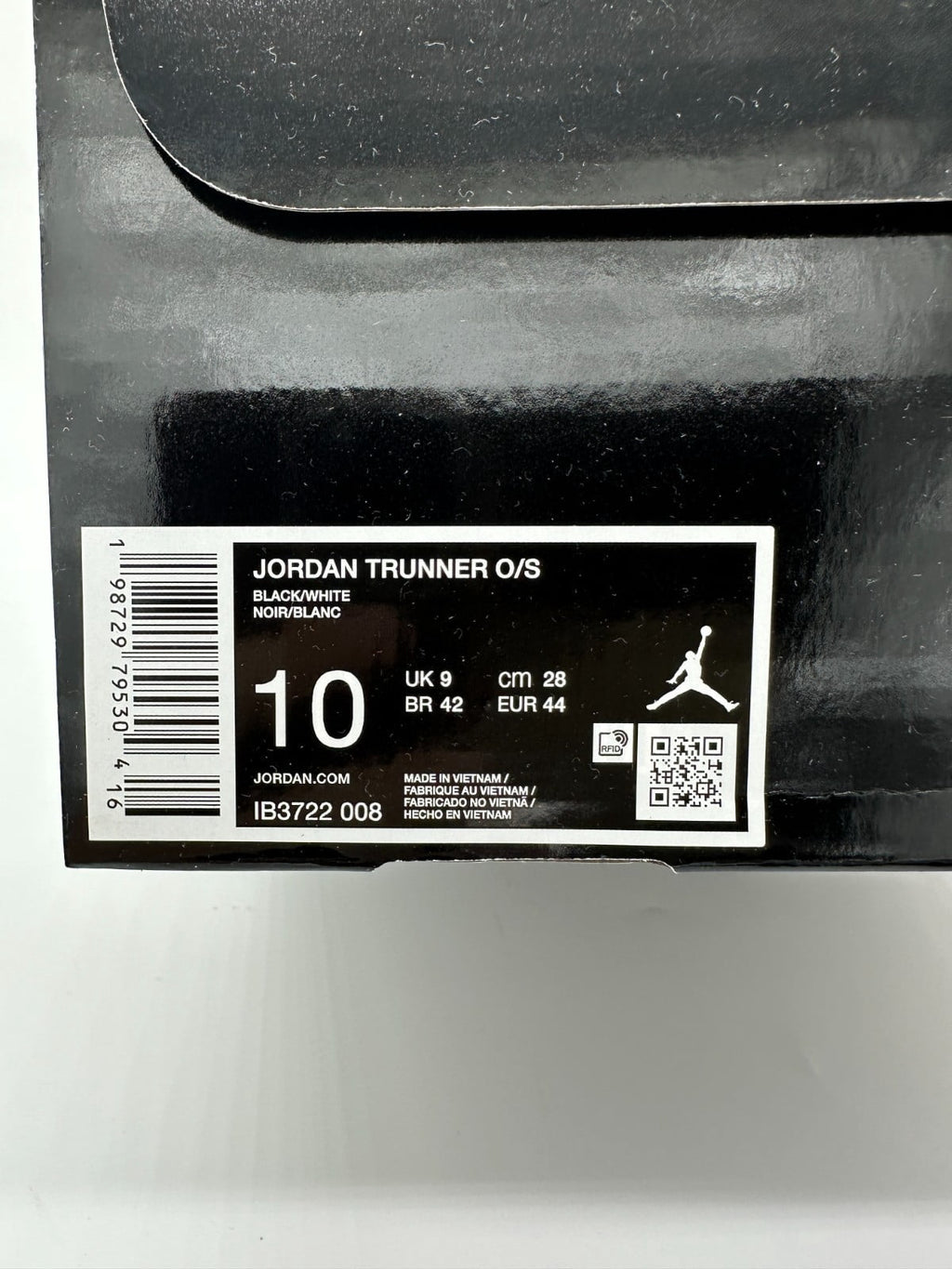 Jordan Trunner Men's Size 10 Black White Running Athletic Shoes IB3722 008