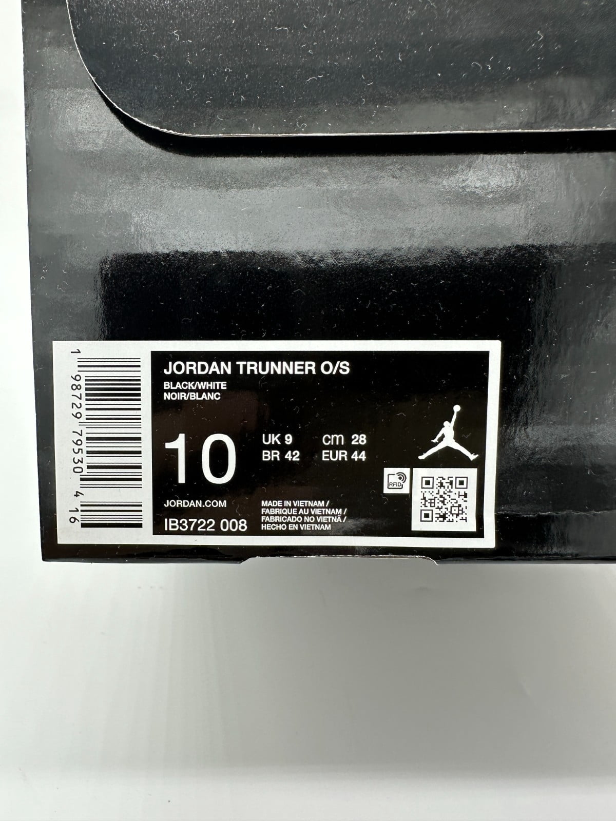 Jordan Trunner Men's Size 10 Black White Running Athletic Shoes IB3722 008