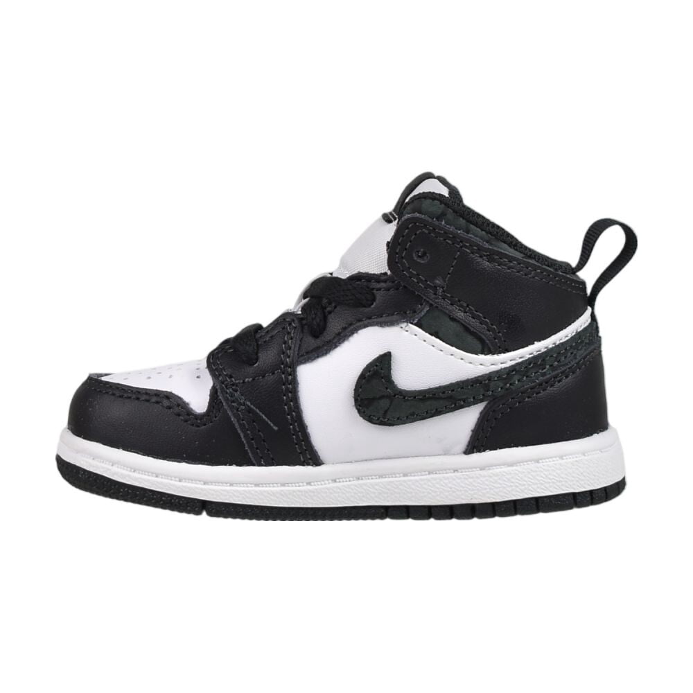 Toddler's Jordan 1 Mid SE "Panda Elephant" Off Noir/Blk-White-Blk (FB9912 001) - 5