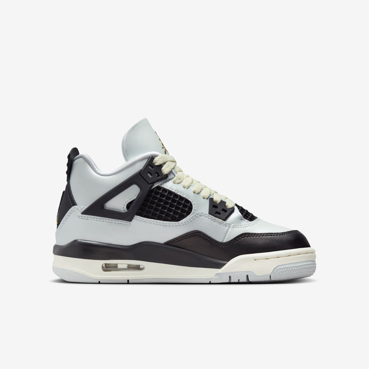 Little Kid's Jordan 4 Retro Pure Platinum/Metallic Gold (FZ8586 070) - 13