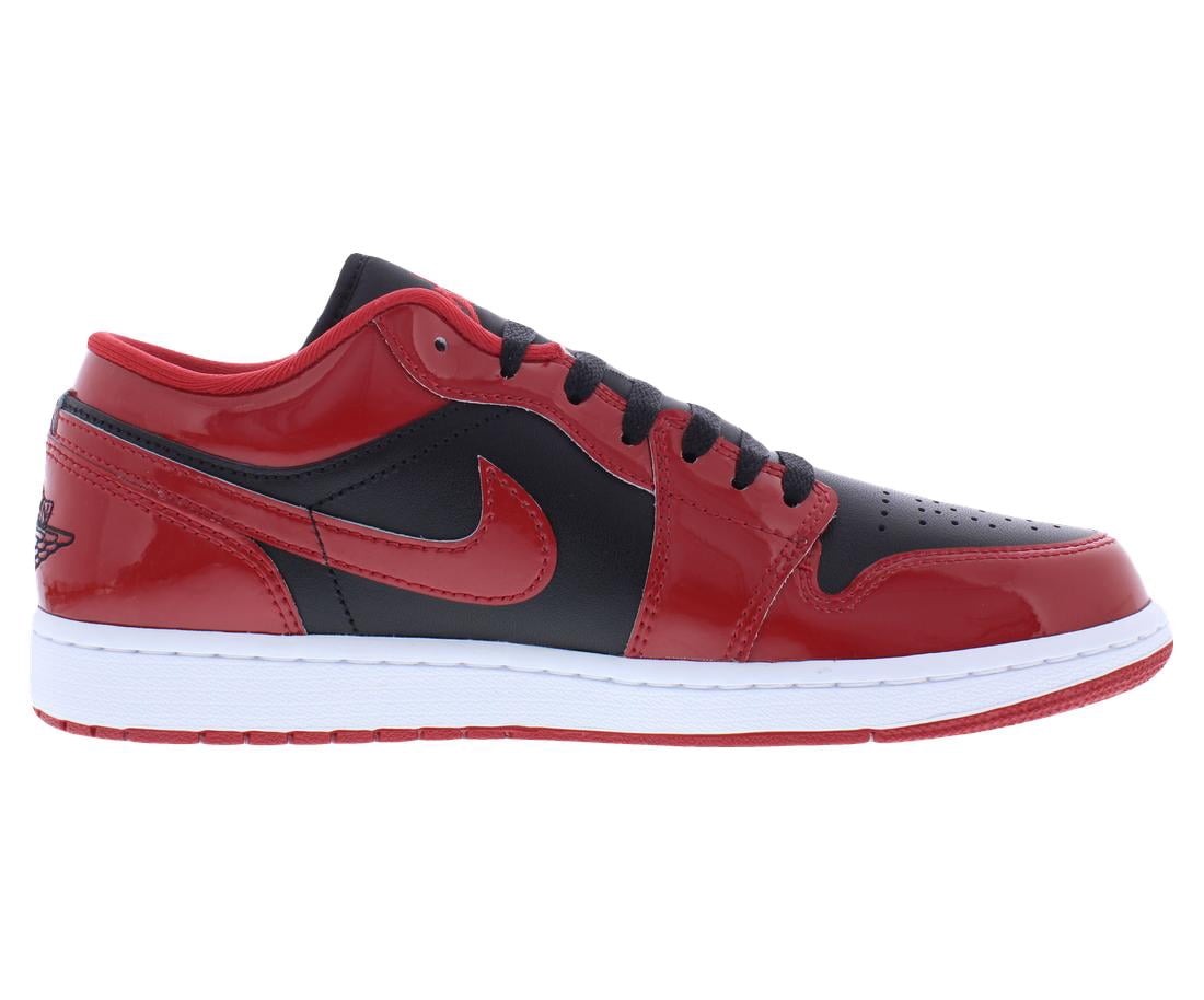 Jordan 1 Low Patent Varsity Red Black Men's Sneakers HV4089-006
