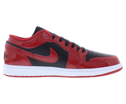 Jordan 1 Low Patent Varsity Red Black Men's Sneakers HV4089-006