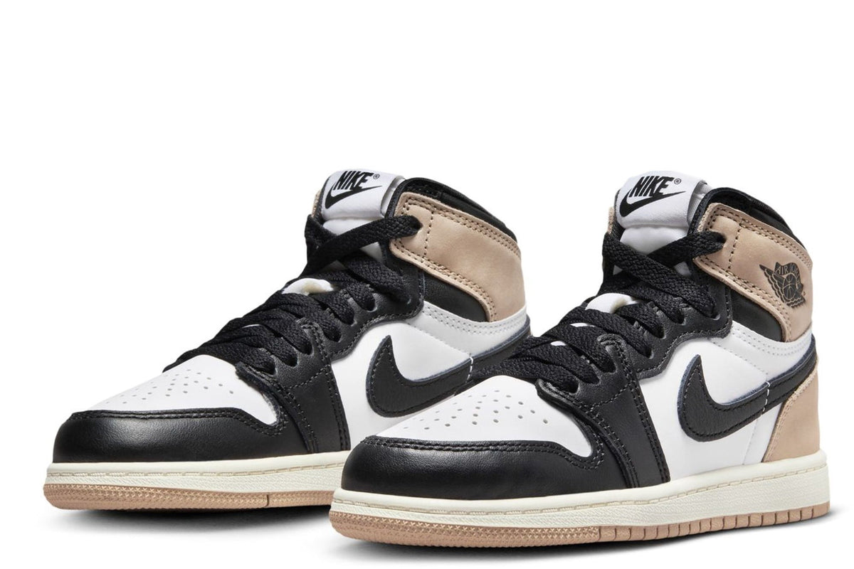 Little Kid's Jordan 1 Retro High OG "Latte" Blk MD Brwn-Wht (FD2597 021) - 12.5