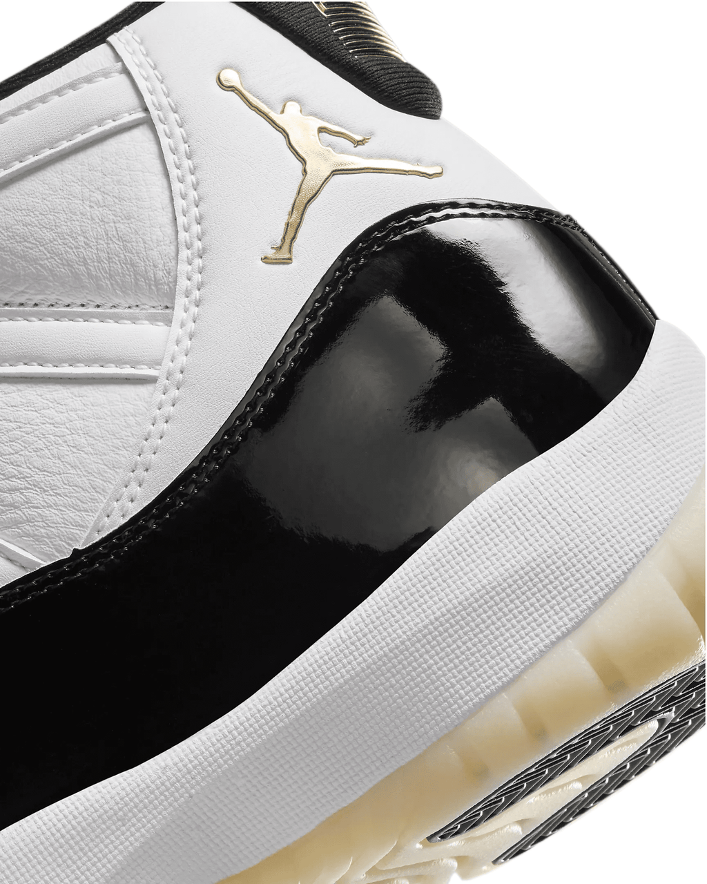Nike Air Jordan 11 Retro GS Boys Shoes Size 5.5, Color: White/Metallic Gold/Black