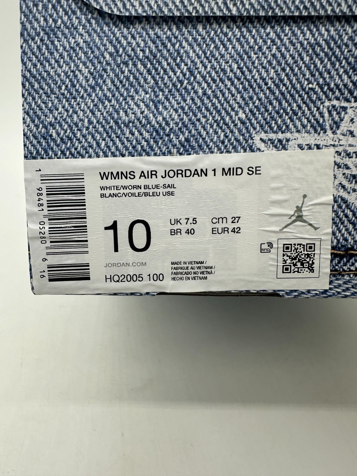 Jordan 1 Mid Denim Women's Sneakers HQ2005-100